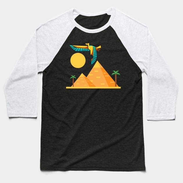 Egyptian pyramids Baseball T-Shirt by FK